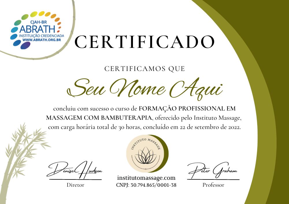 MASSAGEM COM BAMBUTERAPIA